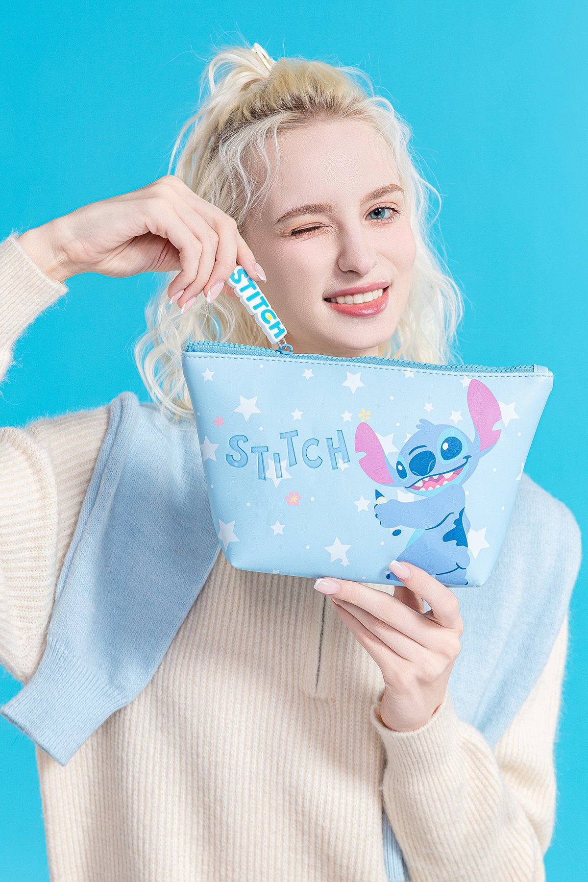 Disney Lilo&Stitch Lisanslı Beşgen Kozmetik Çantası