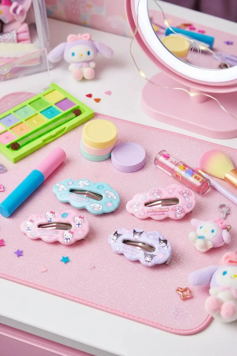 Sanrio Lisanslı Hello Kitty Ve Arkadaşları Sweet Factory Serisi Renkli Saç Tokası