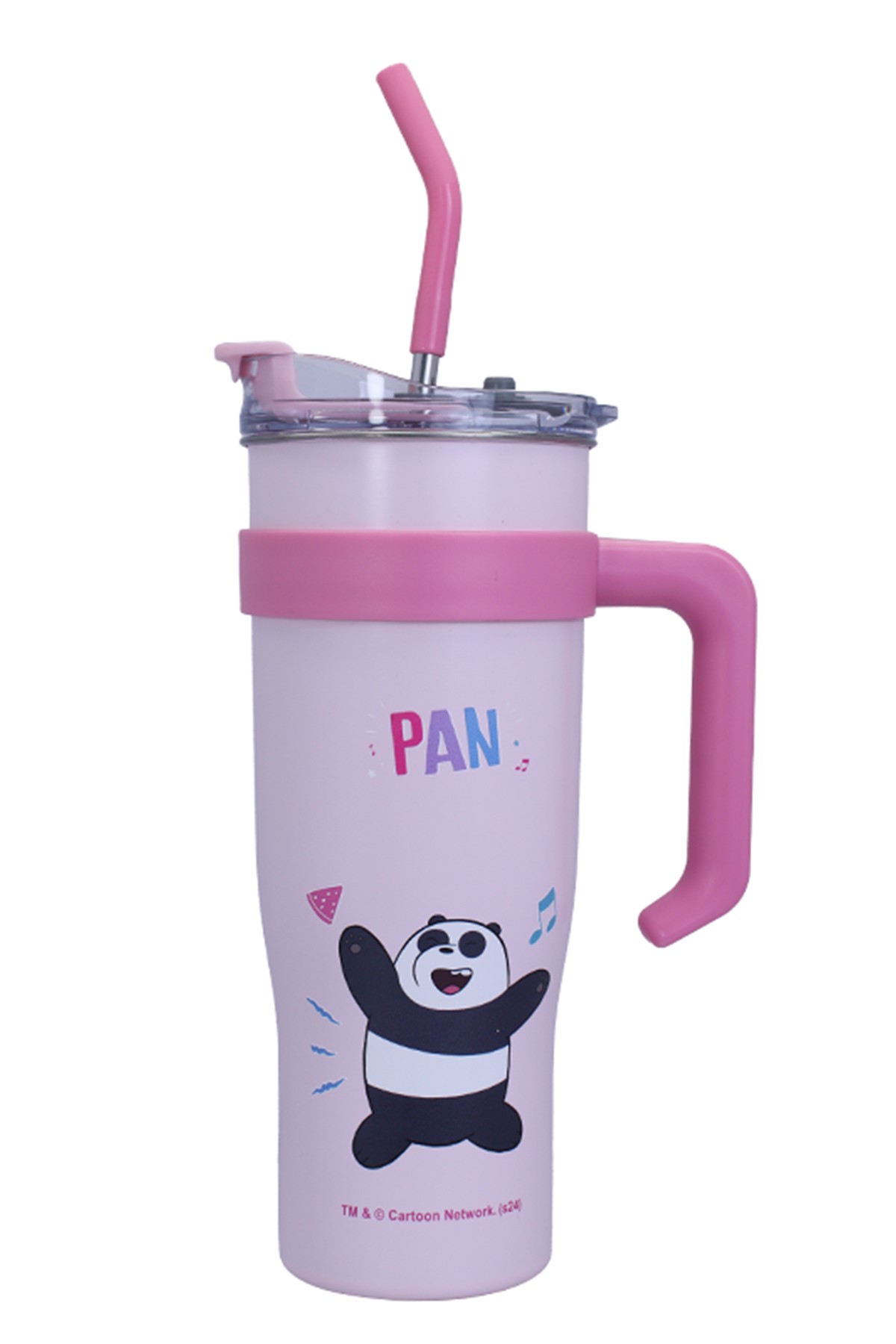 We Bare Bears Lisanslı Cidarlı Kulplu Çelik Matara (1.6 L) - Panda