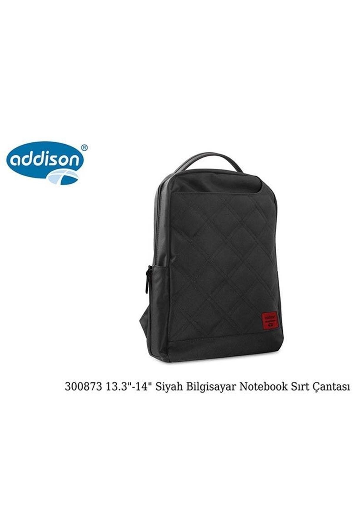 Siyah Addison 300873 Notebook Sırt Çantası Bilgisayar 13.3"/14"