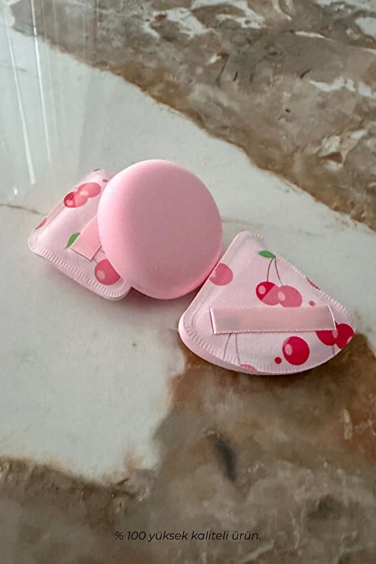 Meyve Desenli Makyaj Pudra Süngeri Seti 3'lü