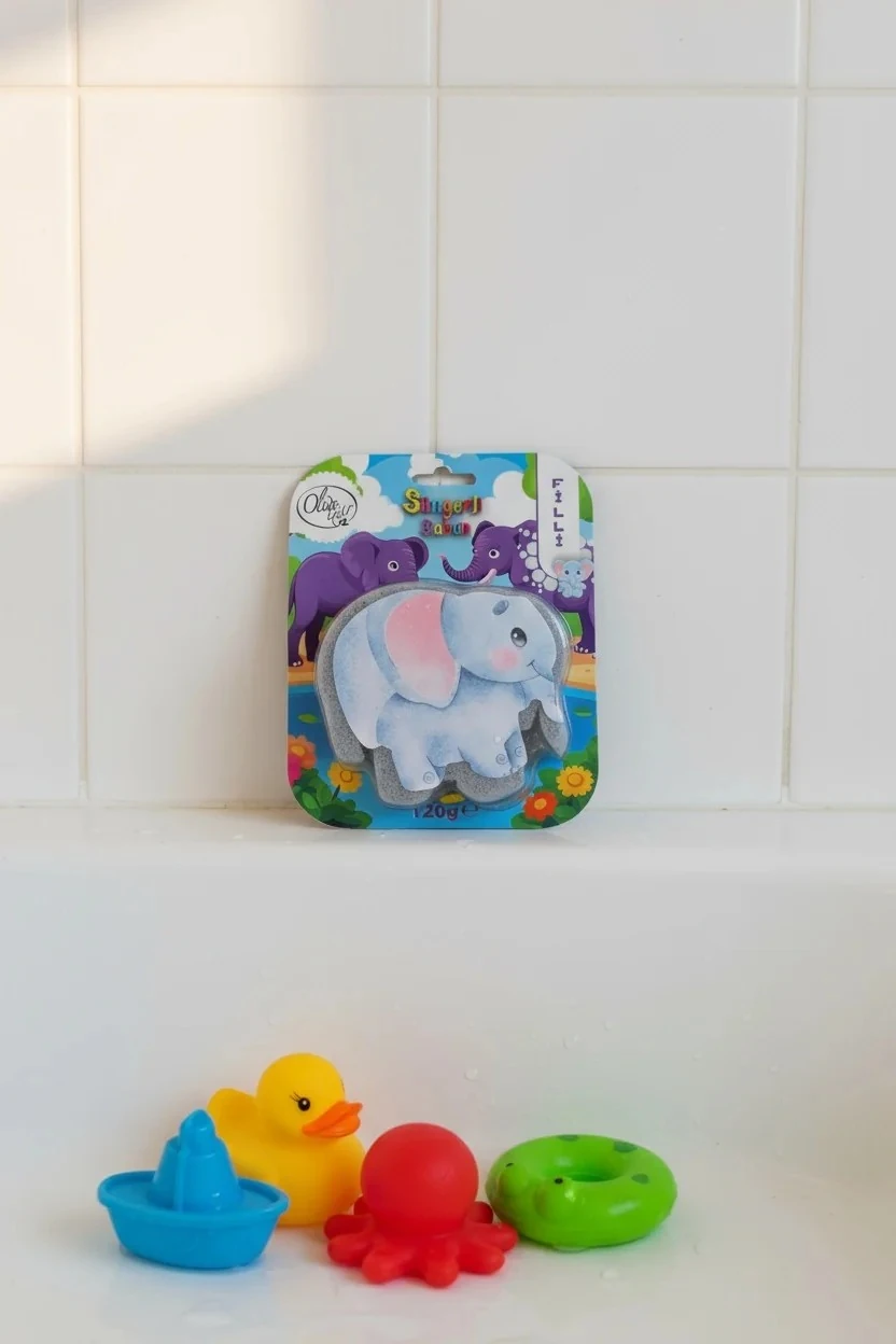 Fil Figürlü Süngerli Sabun