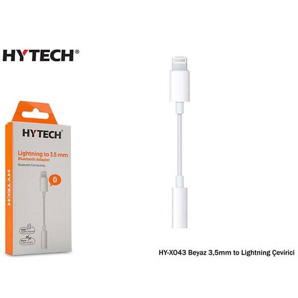 Beyaz Hytech HY-XO43 3.5mm Bluetooth Lightning Çevirici