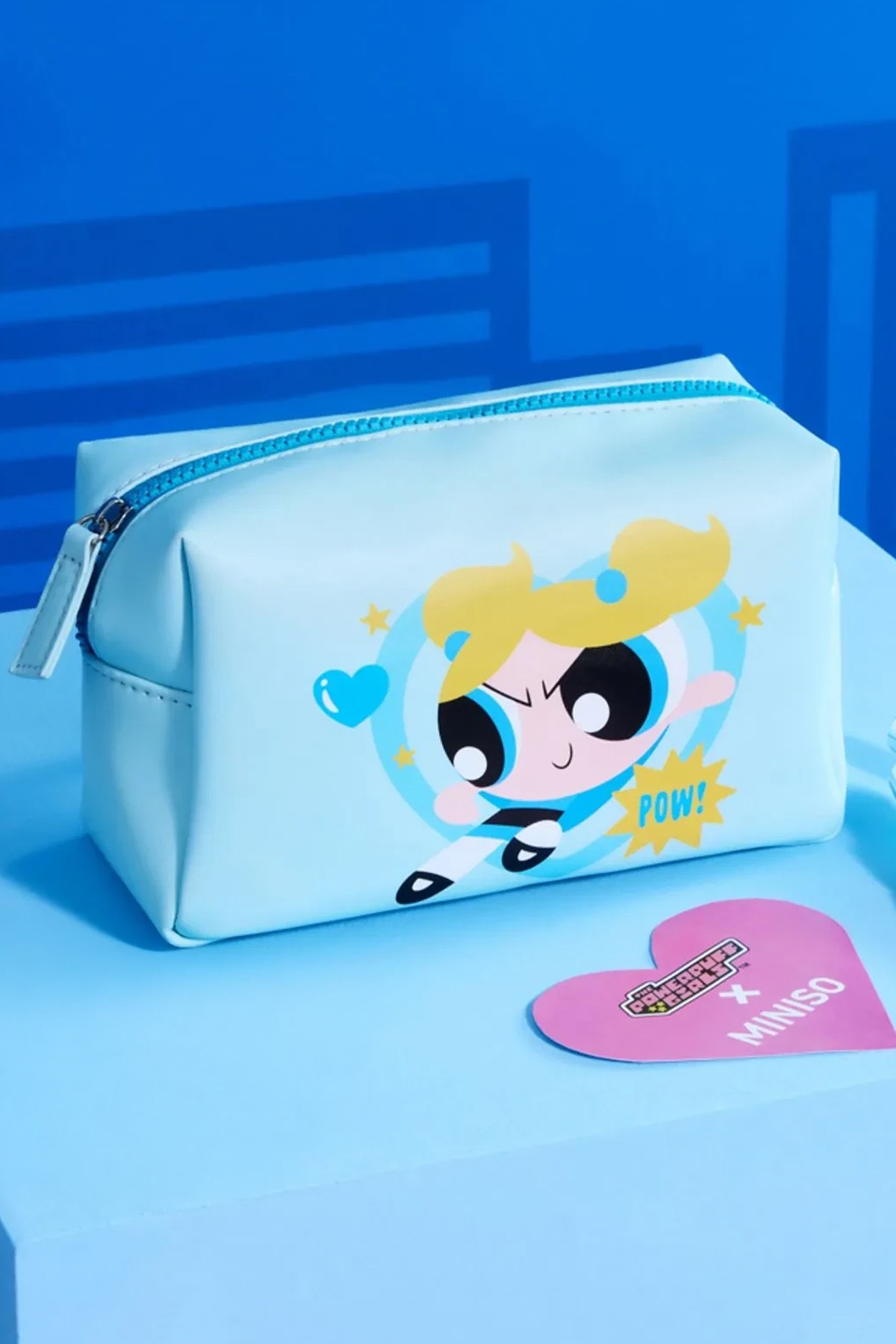 Powerpuff Girls Lisanslı Kare Kozmetik Çantası - Bubbles