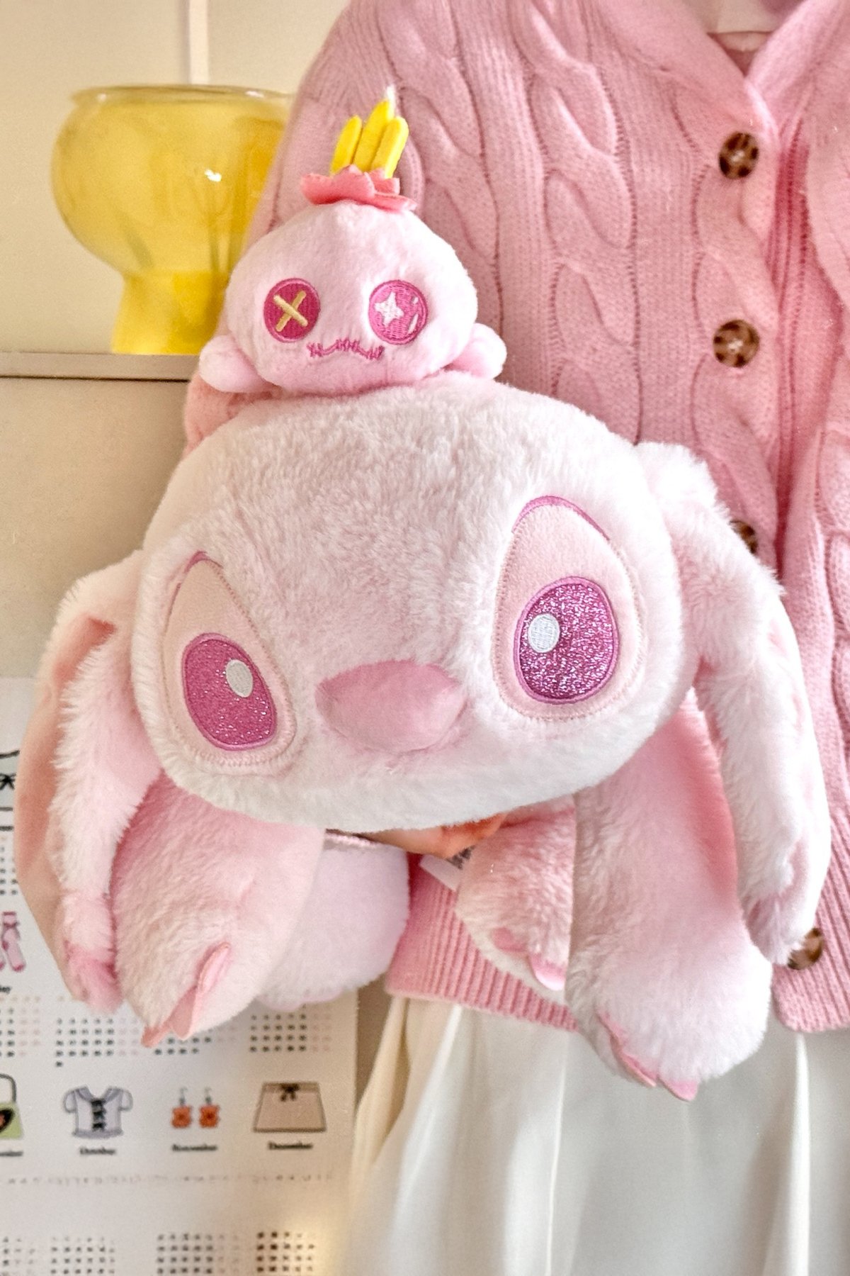 Disney Lisanslı Sakura Serisi Oturan Peluş Oyuncak (Stitch)