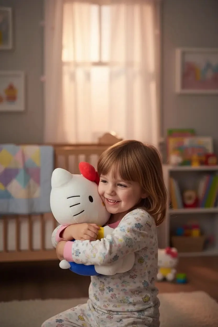 Sanrio Lisanslı Hello Kitty Peluş Oyuncak 40 Cm – Oturan Yumuşacık Sarılmalık