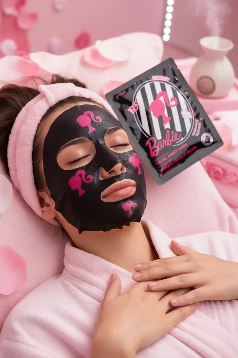 Barbie Lisanslı Kağıt Yüz Maskesi - Nemlendirici