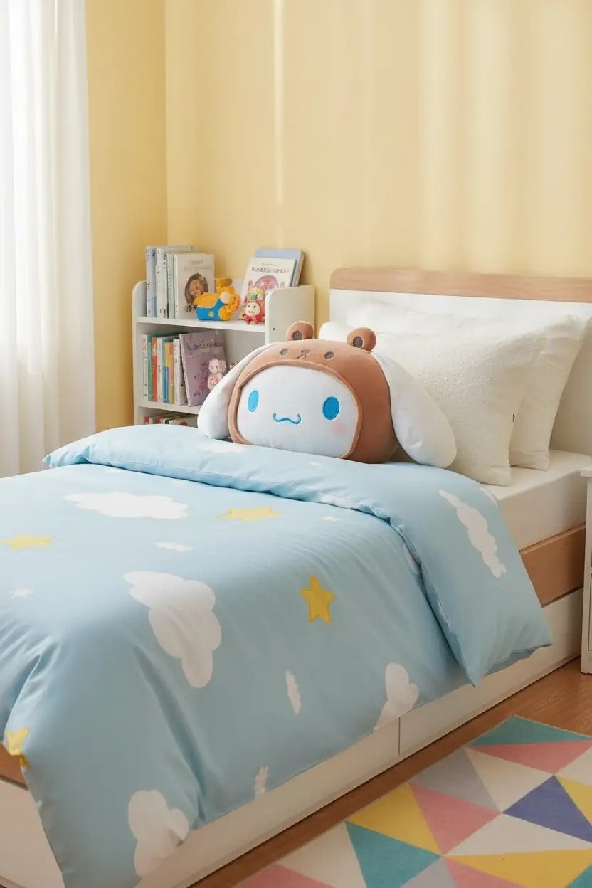 Sanrio Lisanslı Peluş Yastık - Cinnamoroll 37x28 cm