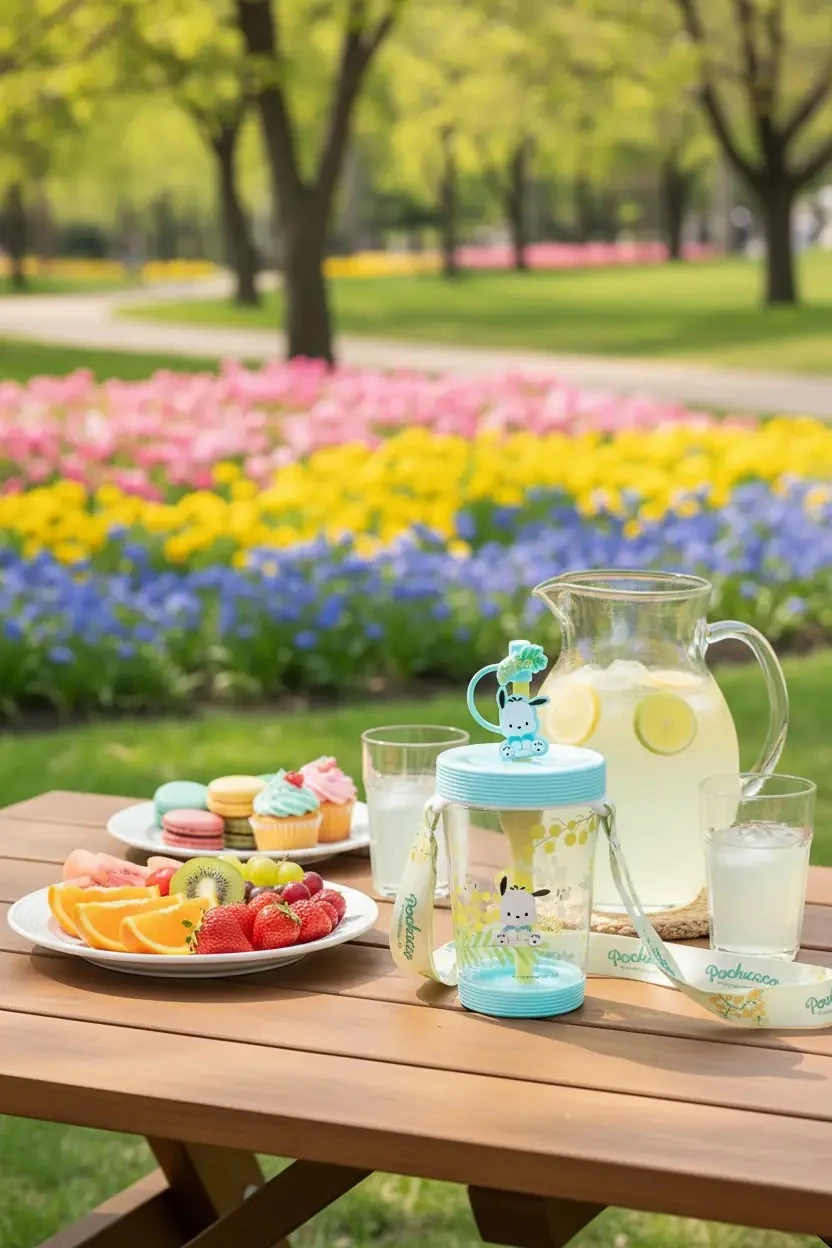 Sanrio Lisanslı Pipetli Plastik Bardak (535ml) - Pochacco