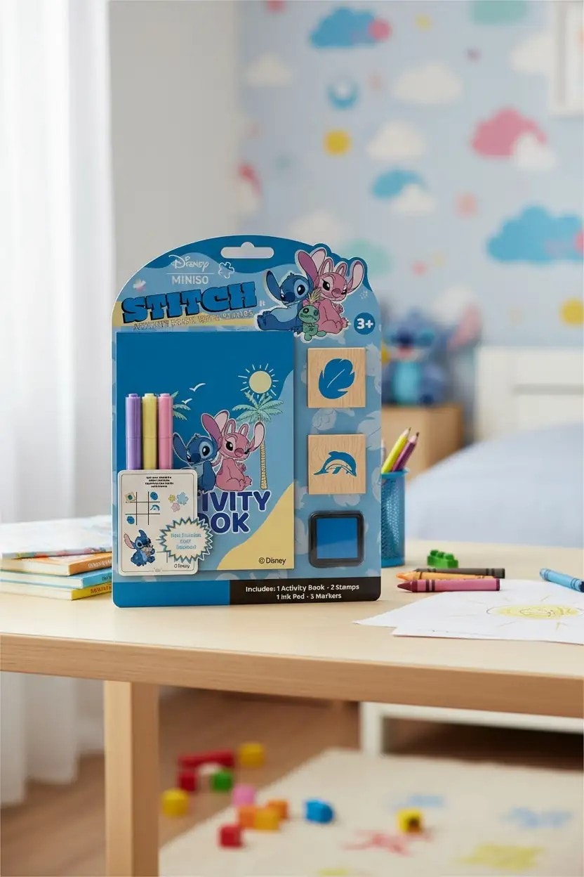 Disney Lilo ve Stitch Lisanslı Damga Boyama Seti