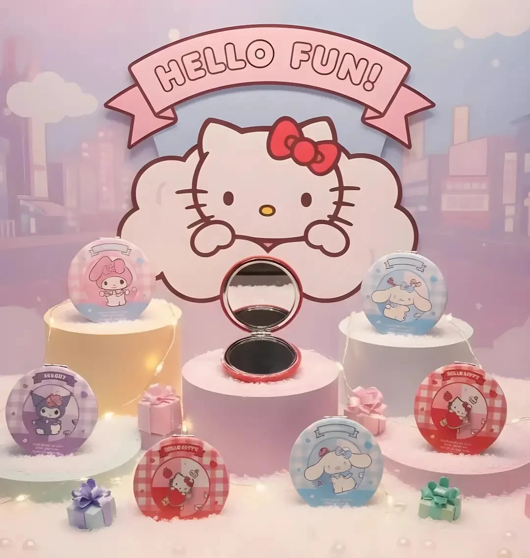 Sanrio Lisanslı Katlanır Çift Taraflı Ayna