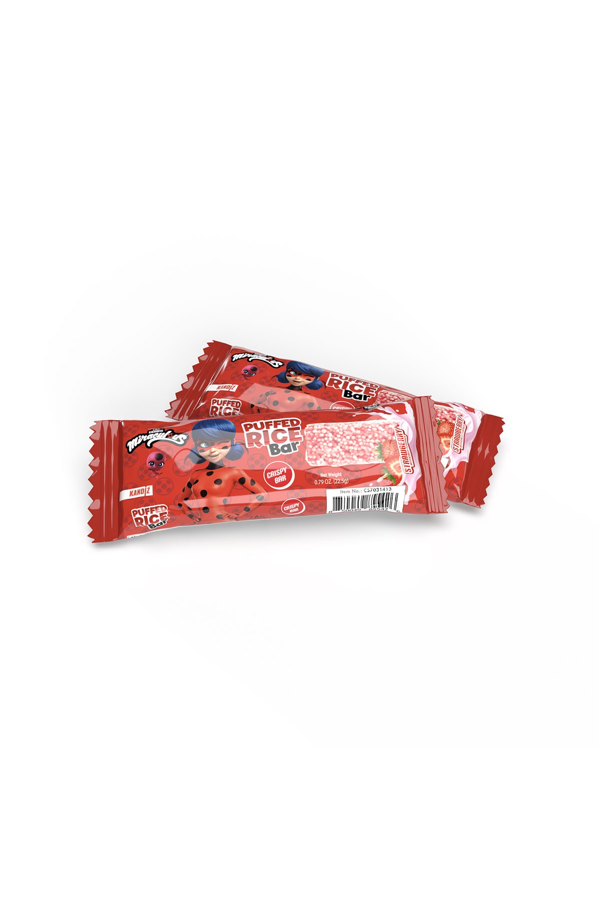 Miraculous'ın Çilekli Lezzeti - Puffed Rice Çikolata Bar (22,5G)