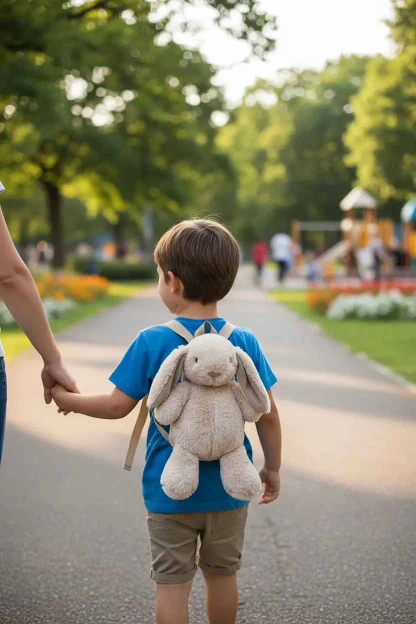 Bir Arkadaş Edin - Tavşan Peluş Sırt Çantası