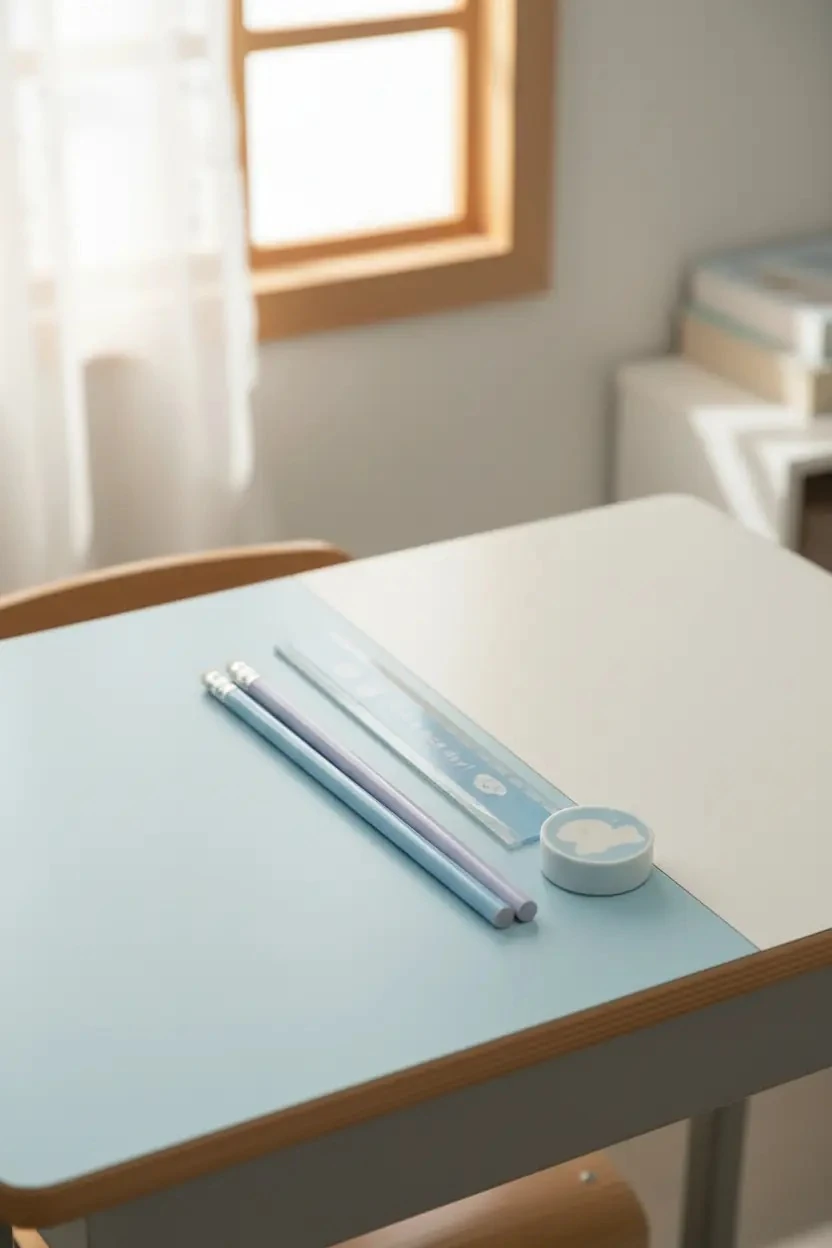 Miniso Lisanslı Hayvan Serisi Mini Kırtasiye Seti 19 Cm – 3 Parça Mavi