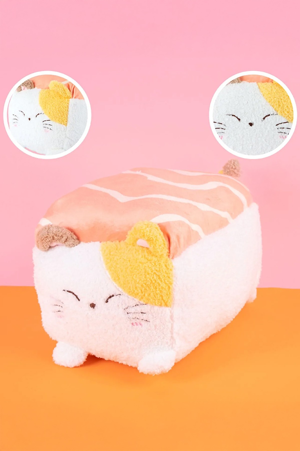 Sushi Serisi Pirinç Topu Peluş Oyuncak (35Cm) - Kedi (Outlet)