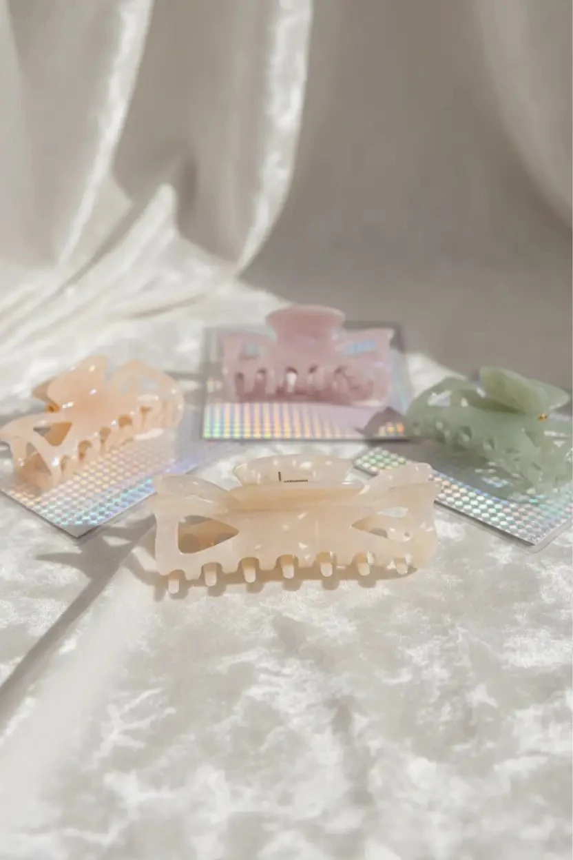 Miniso Lisanslı Sedefli Büyük Saç Klipsi Güçlü Kavrama Şık Tasarım 9 Cm