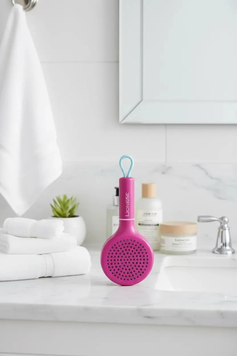 Kendini Temizleyen Saç Fırçası – Aç Kapa Hijyenik Katlanabilir Tarak