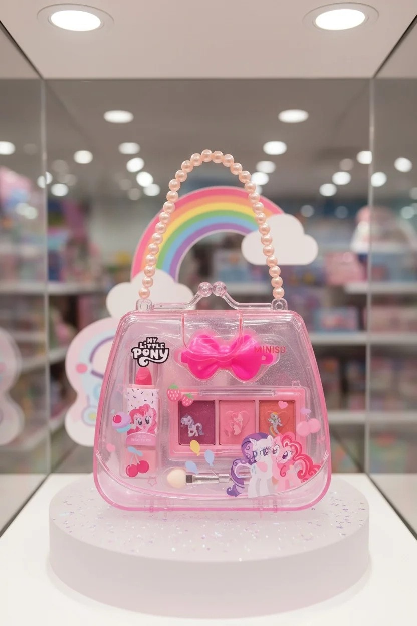 My Little Pony Lisanslı Saç Bantlı Çantalı Çocuk Makyaj Seti (Outlet)