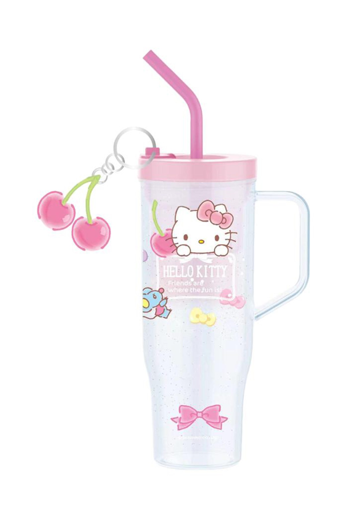 Sanrio Lisanslı Pipetli Plastik Şişe (1250ml) - Hello Kitty