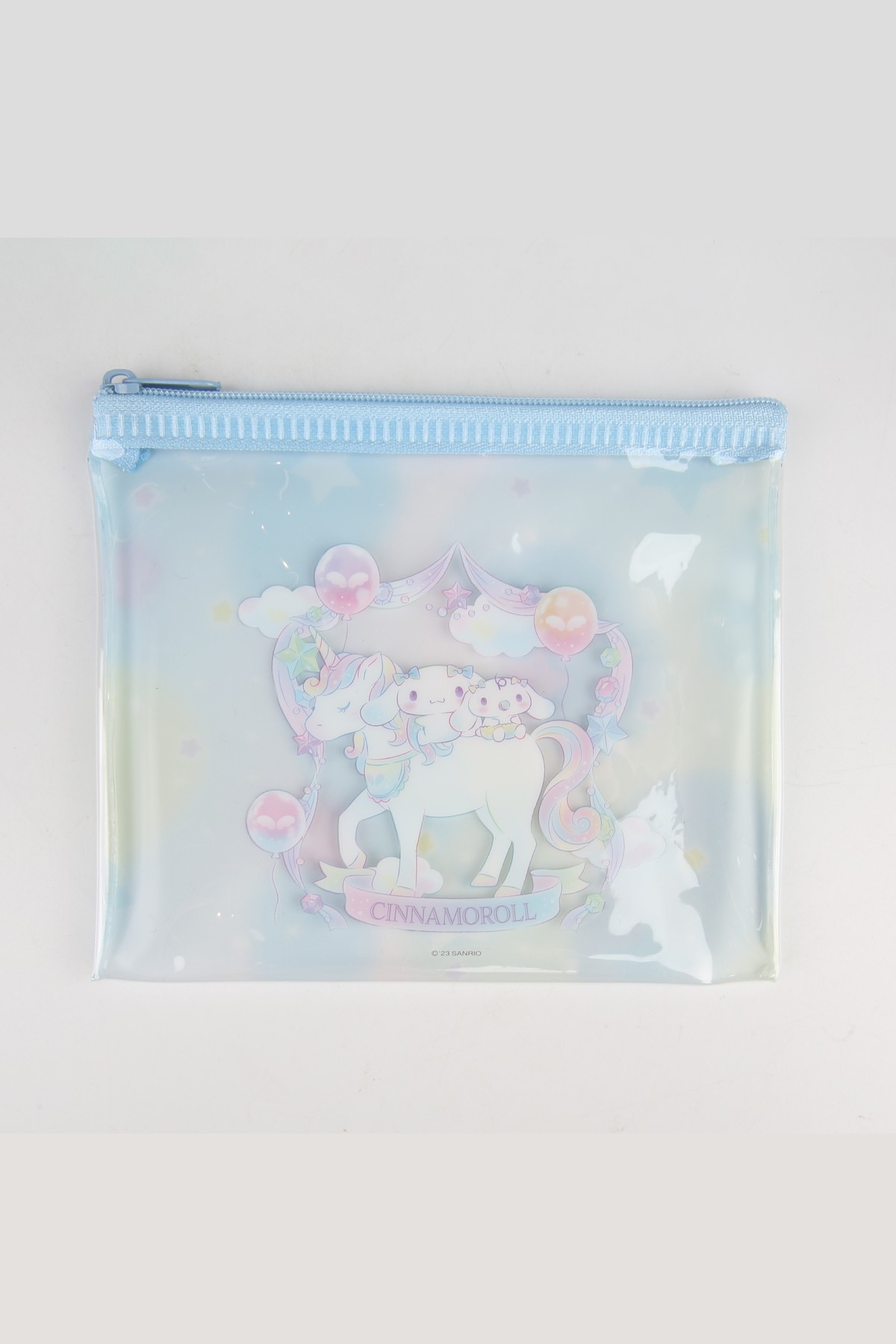 Sanrio Lisanslı Pvc Şeffaf Kalemlik (14*12Cm) - Cinnamoroll