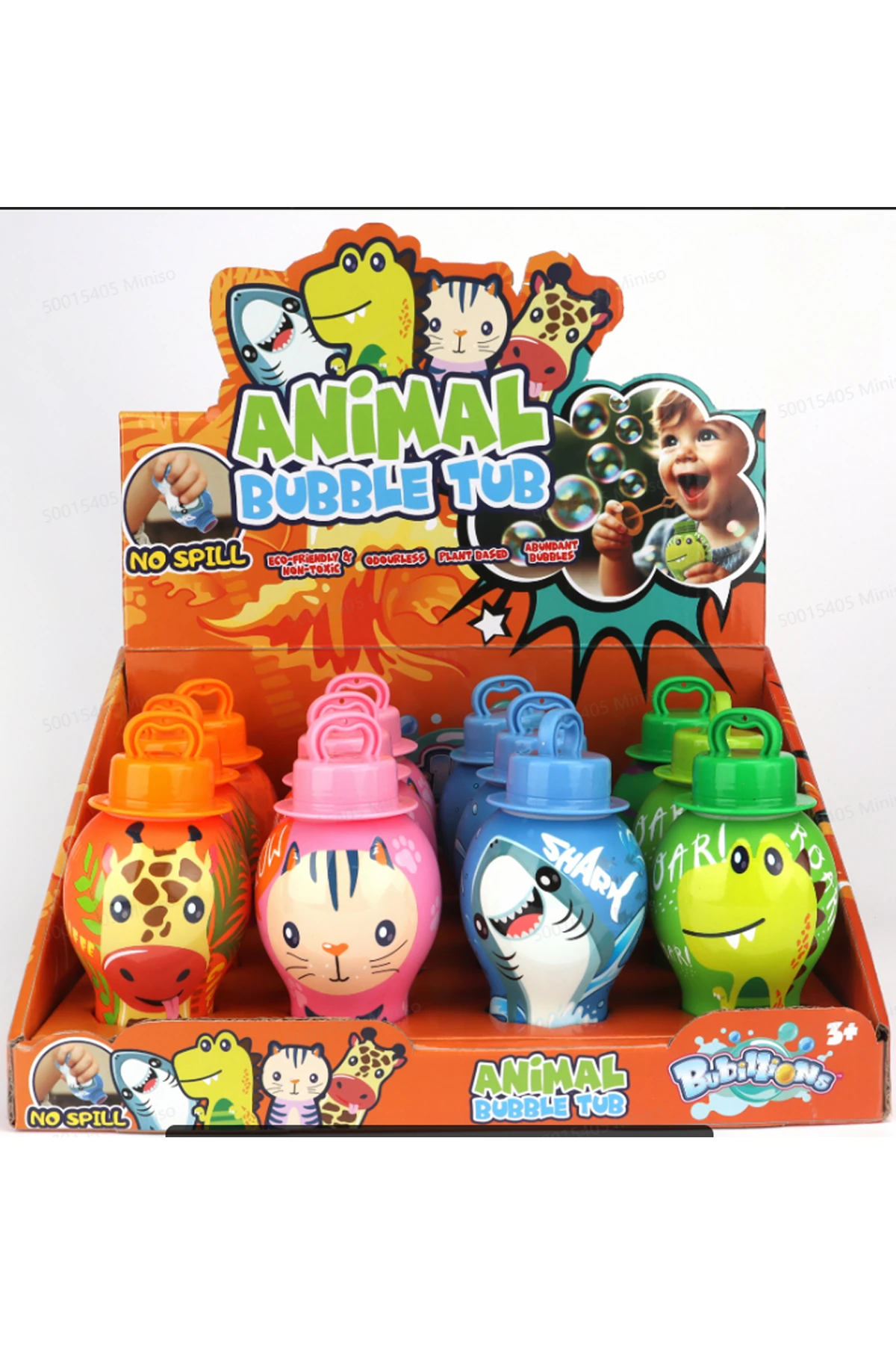 Dökülmeyen Baloncuk Şişesi (4 Çeşitli Model) (Hayvan)