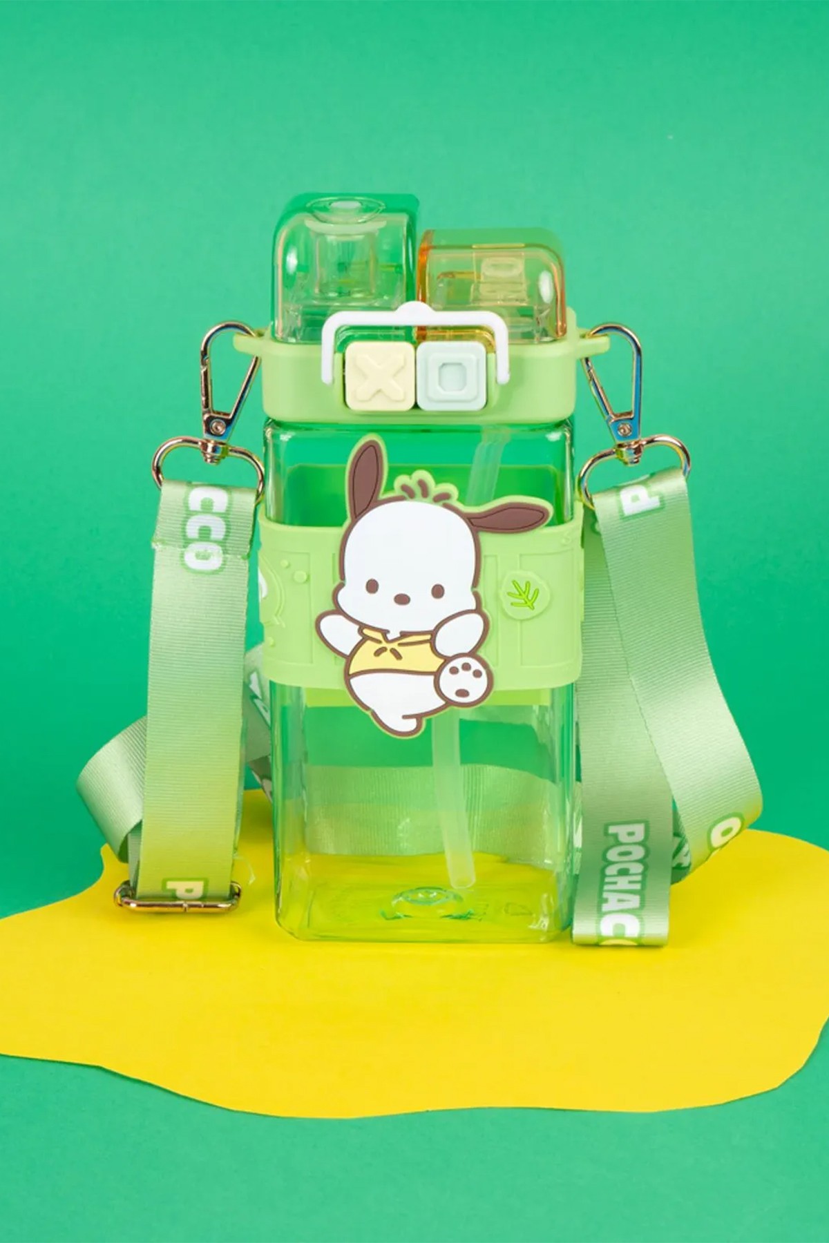 Sanrio Lisanslı Pipetli Kapaklı Suluk (520ml) - Pochacco