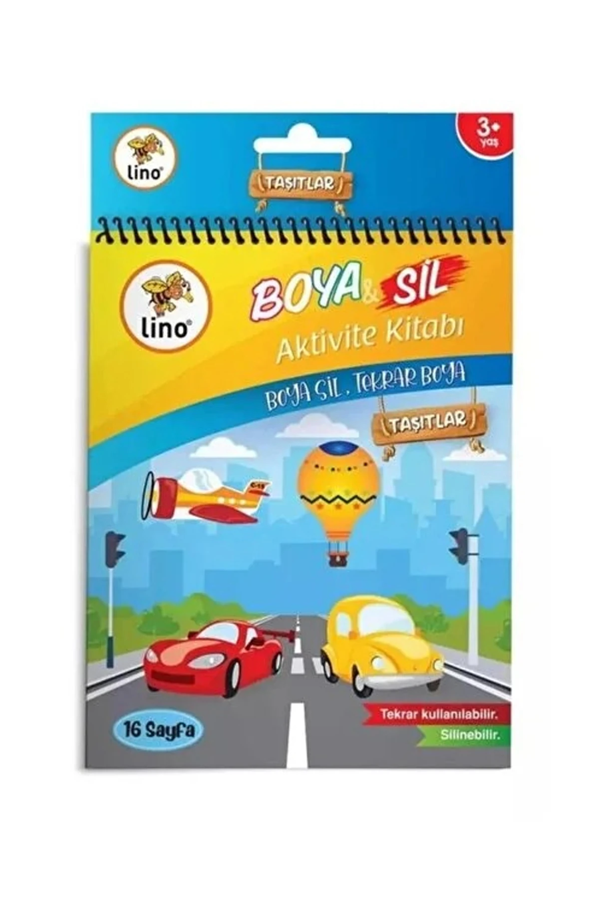 LİNO BOYA & SİL AKTİVİTE BOYAMA KİTABI ARAÇLAR (SİLİNEBİLİR)