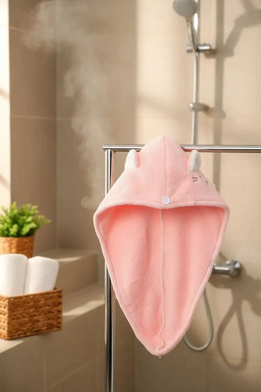 Hayvan Serisi Kalın Saç Havlusu