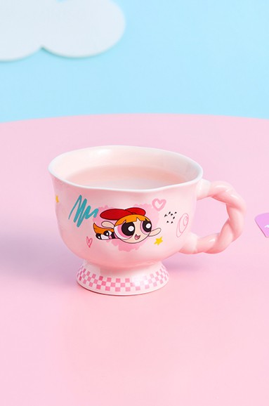 Powerpuff Girls Lisanslı Kulplu Seramik Bardak 330mL - Blossom