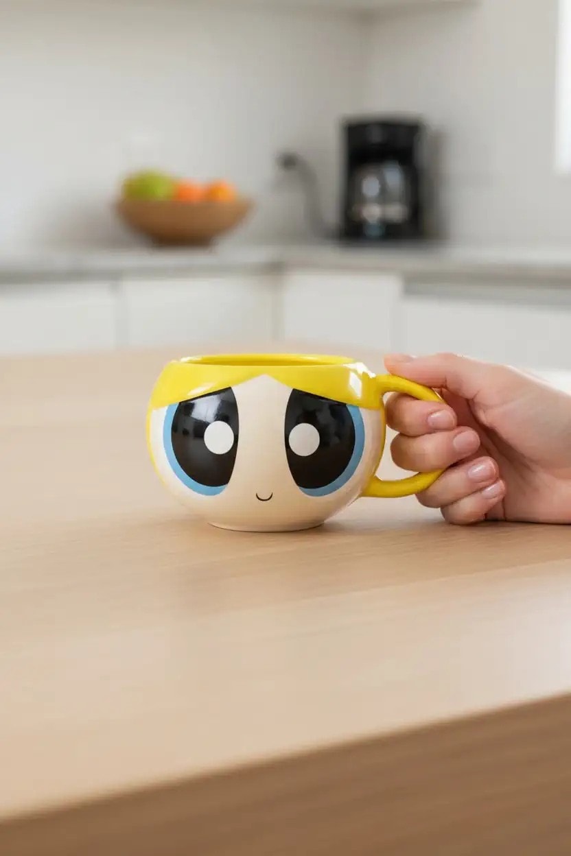 Powerpuff Girls Lisanslı Seramik Kupa 350mL (Bubbles)