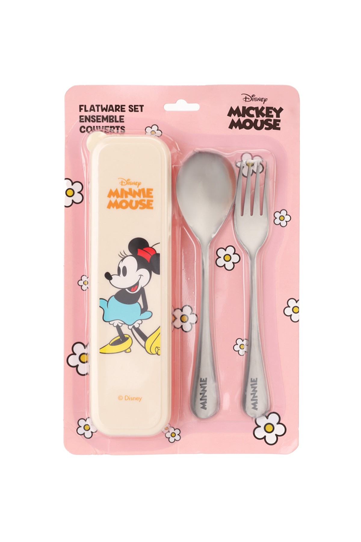 Disney Minnie Mouse Lisanslı Kutulu Çatal Kaşık Seti