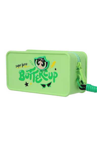 Powerpuff Girls Lisanslı Silikon Kozmetik Çantası - Buttercup