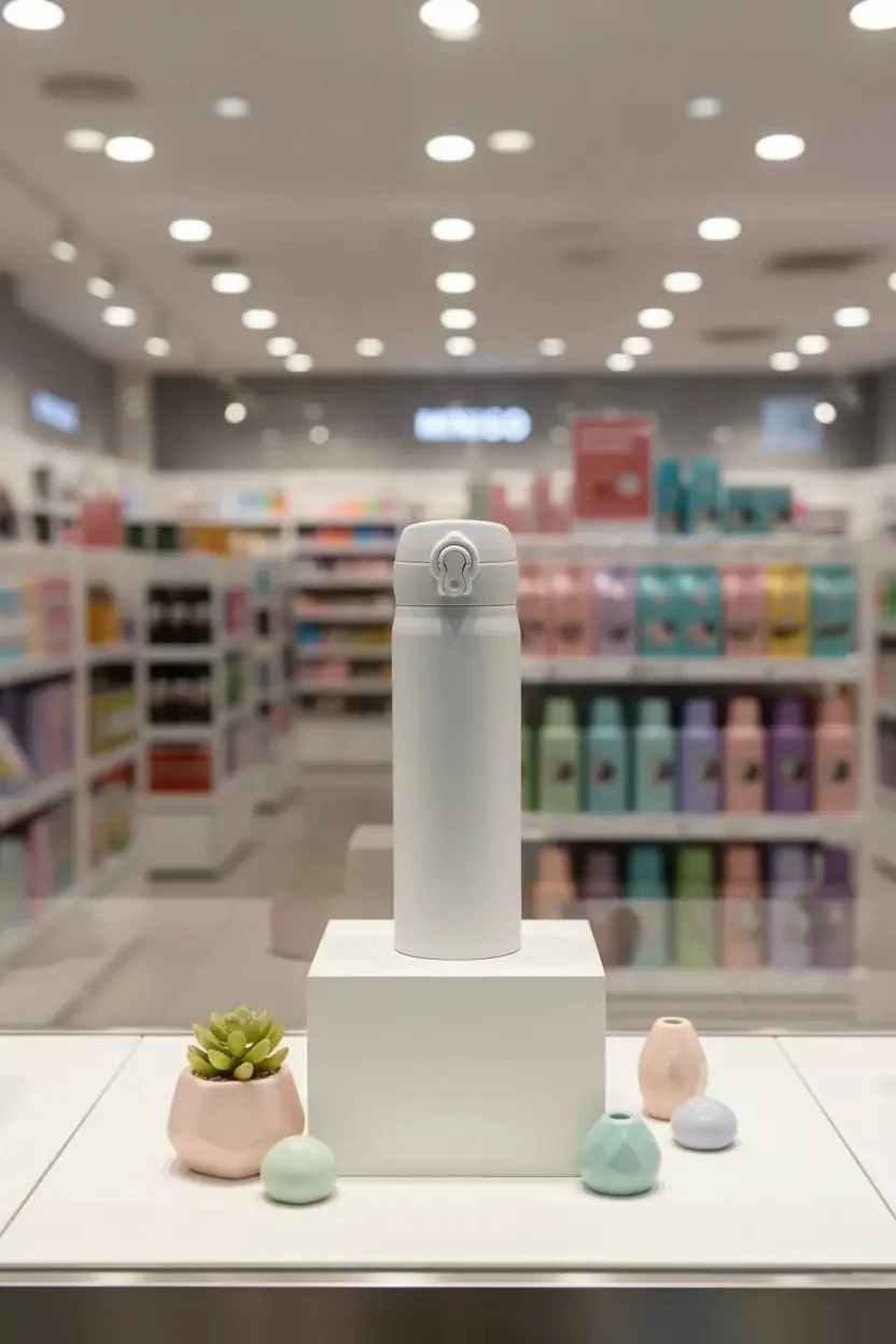 Klasik Serisi Flip Top Tasarımlı Yalıtımlı Termos 450 mL (Beyaz)