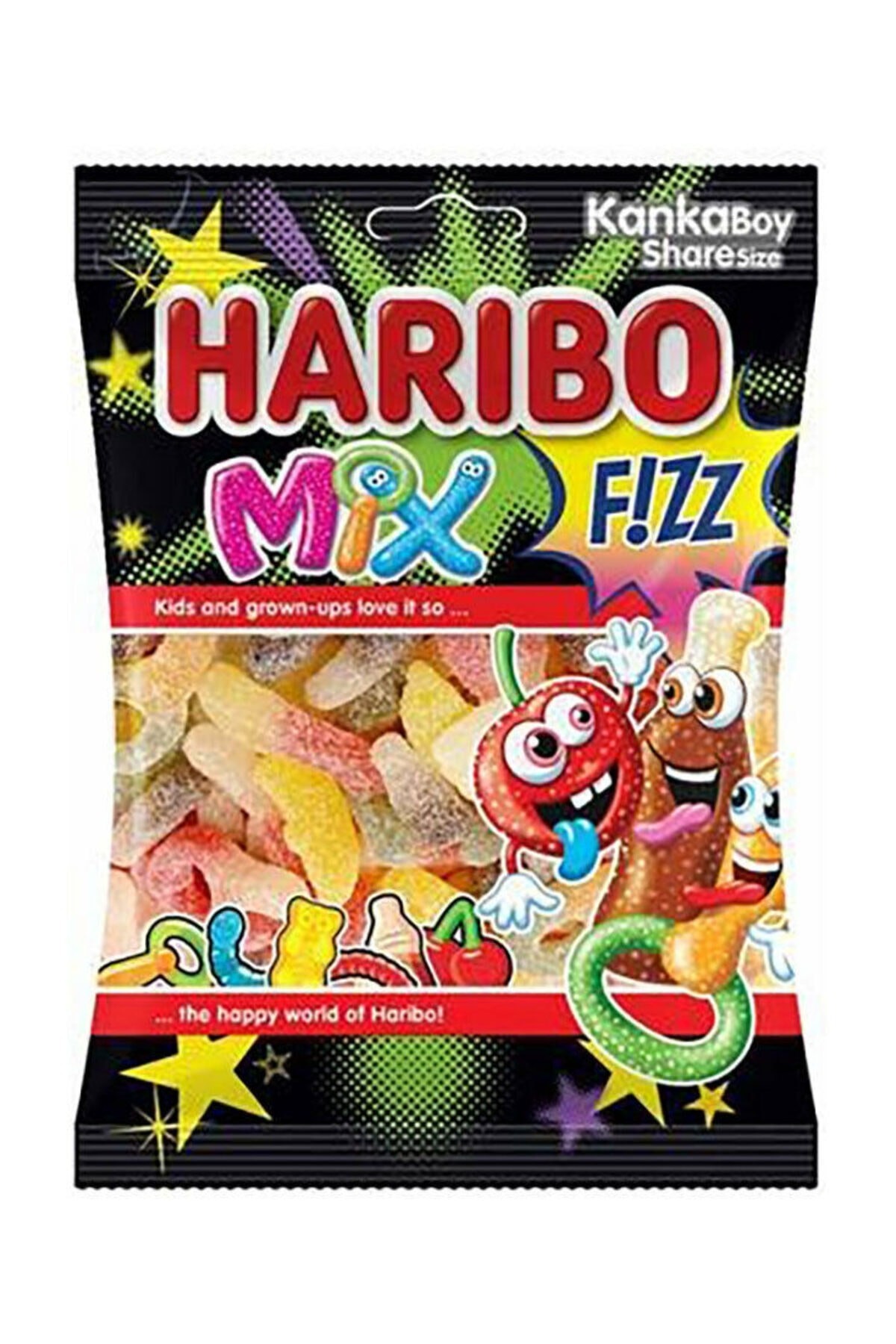 Haribo Fizz Mix Jelibon 70 gr