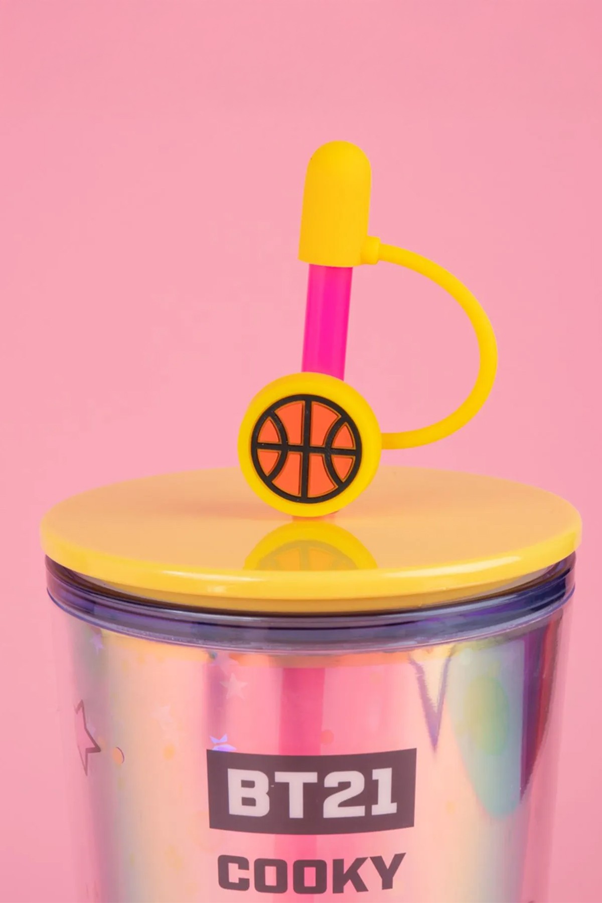 BT21 Lisanslı Çift Cidarlı Pipetli Şişe (800ml) - Cooky