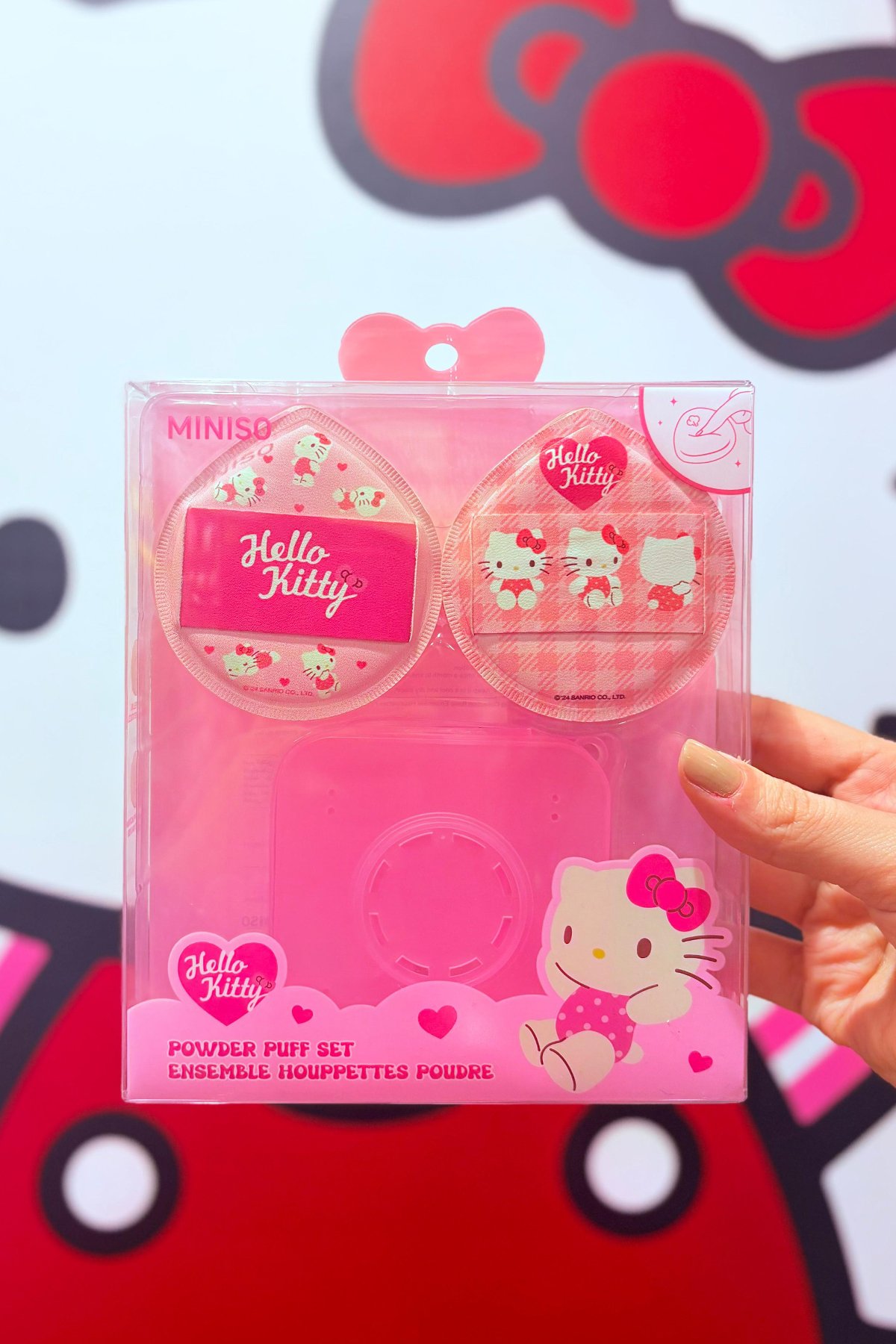 Sanrio Lisanslı Pembe Serisi Pudra Pufları (2 adet) (Hello Kitty)