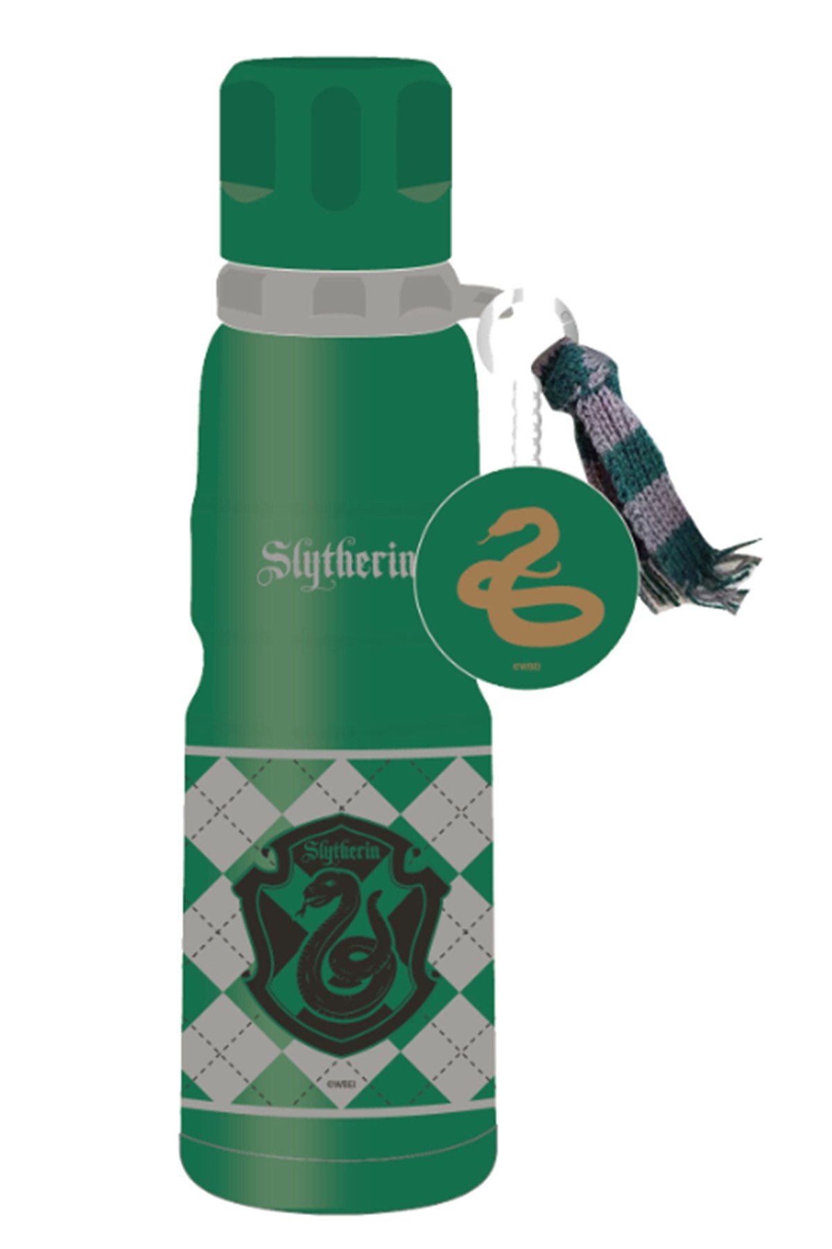 Harry Potter Lisanslı Charmlı Termos 600 ml - Slytherin