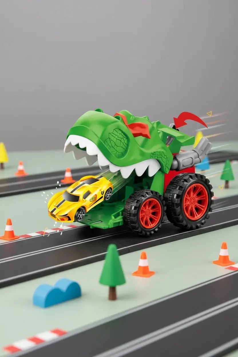 Miniso Lisanslı Atış Aracı Serisi Dinozor Temalı Hızlı Fırlatma Mekanizmalı Oyuncak