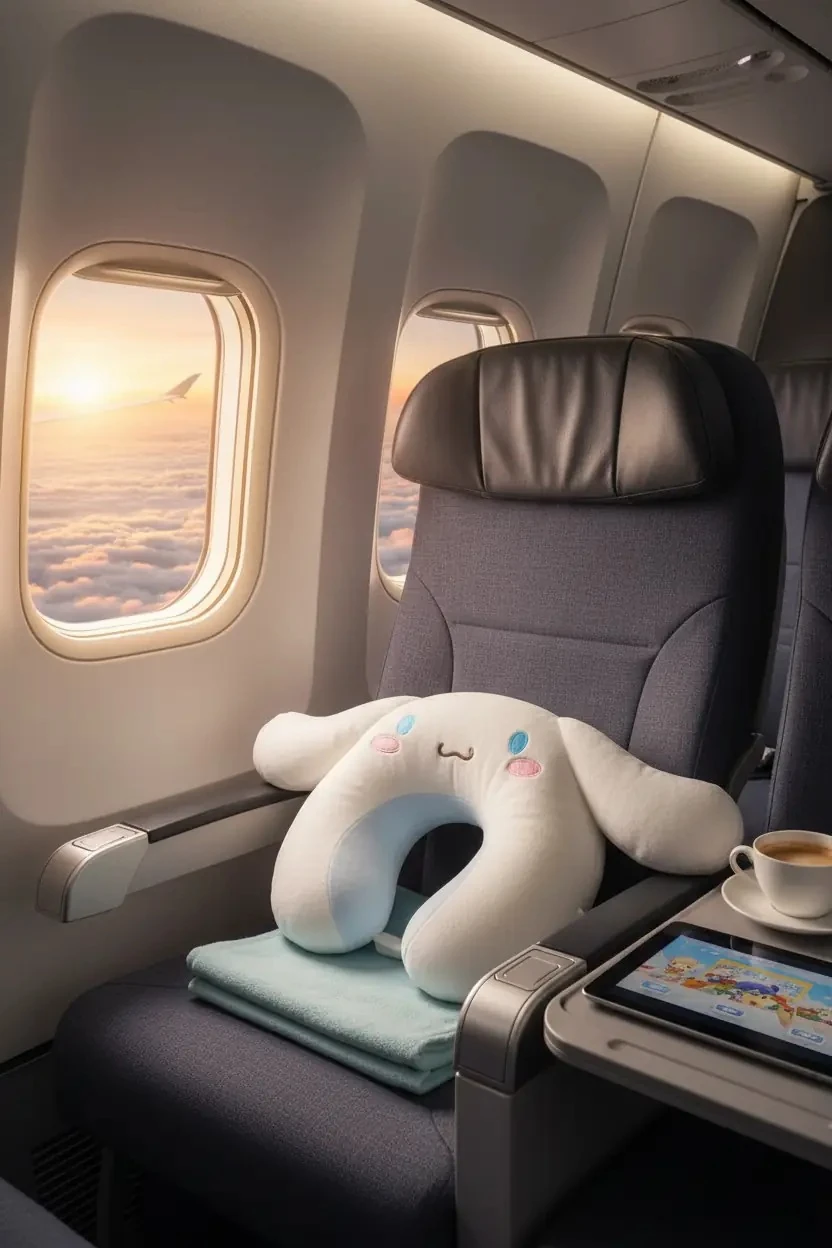 Sanrio Lisanslı Cinnamoroll Hafızalı Köpük Boyun Yastığı 25 Cm – Ortopedik