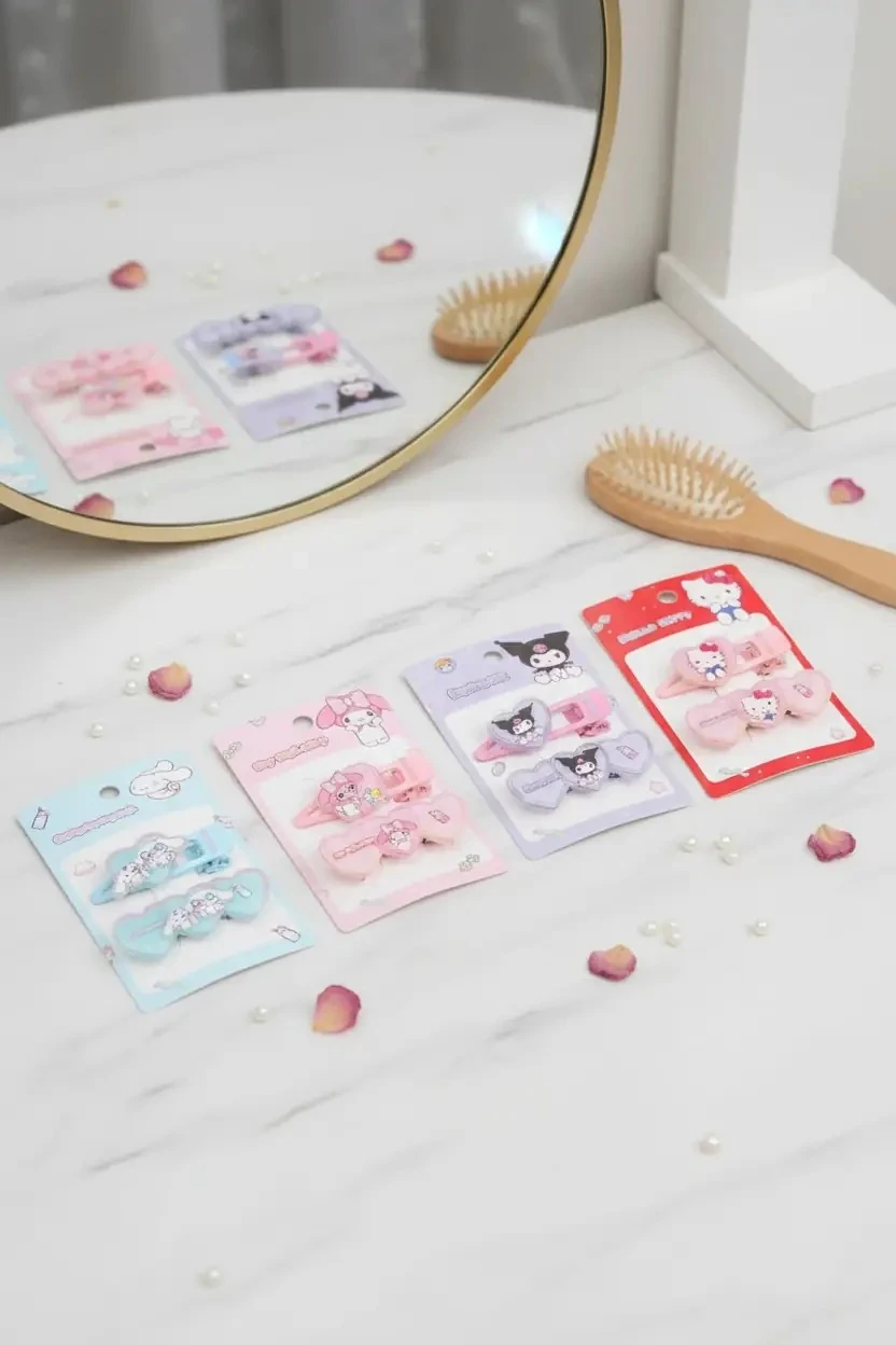 Hello Kitty Lisanslı Tatlı Fabrika Saç Tokaları (2 adet)