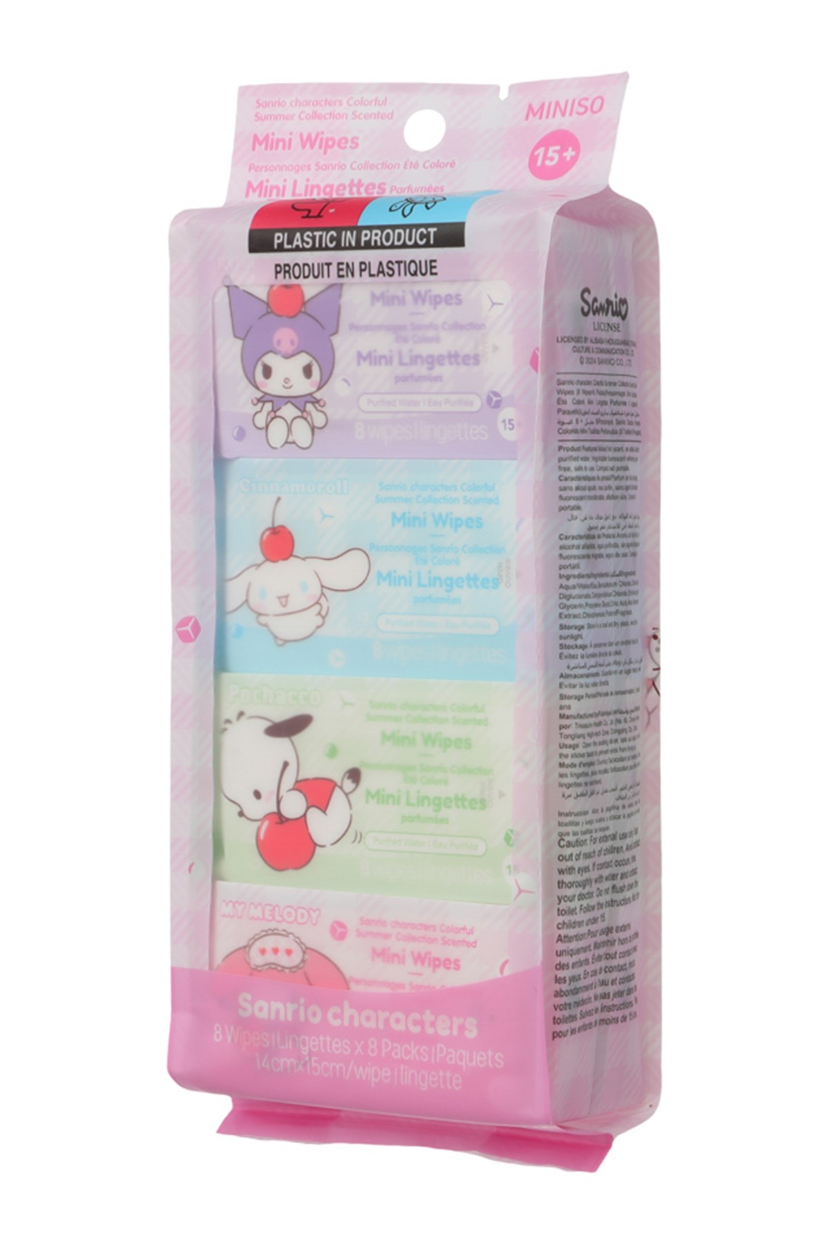 Sanrio Karakterleri Lisanslı Kokulu Mini Islak Mendil