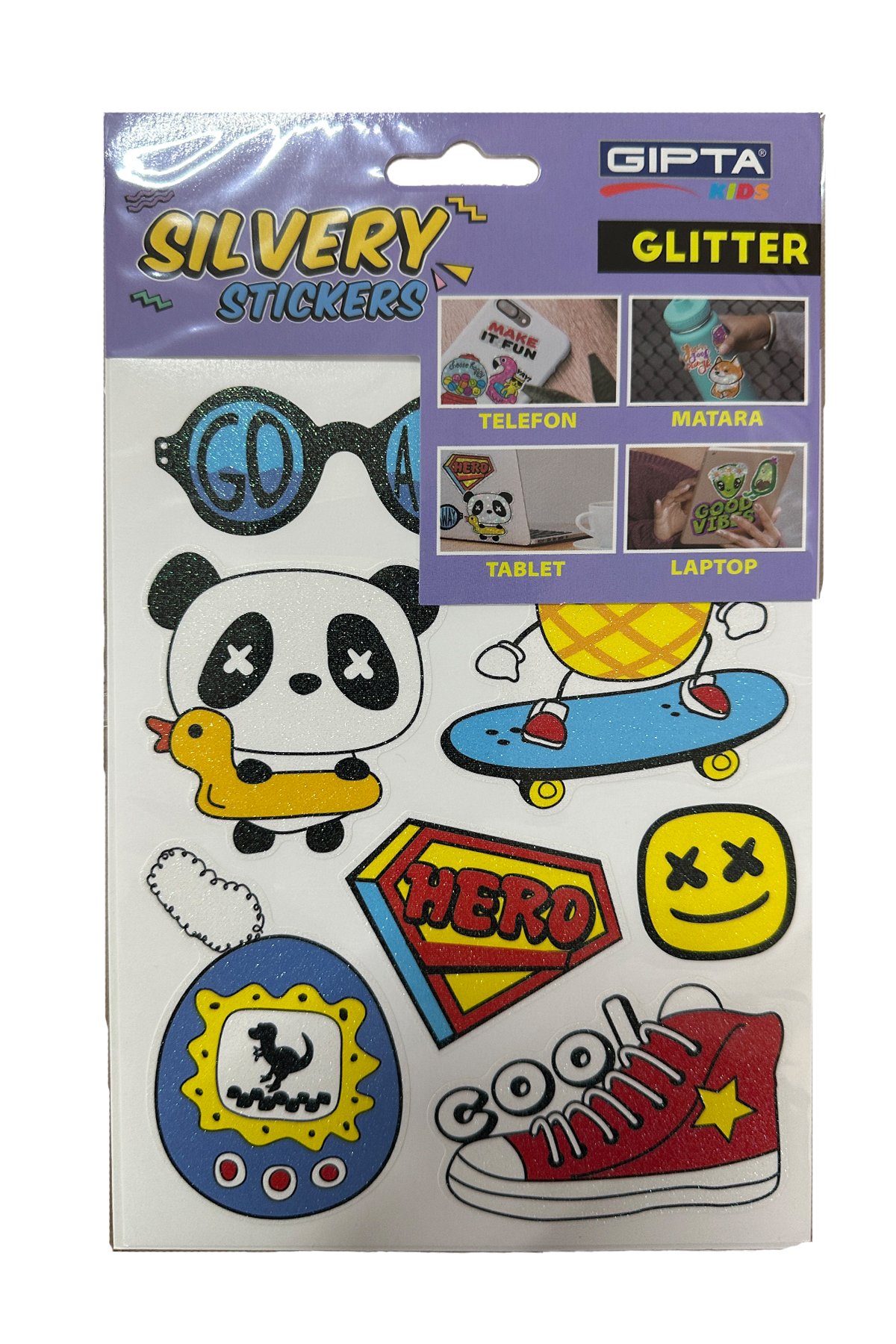 Simli Renkli Sticker Seti - Silvery Koleksiyonu