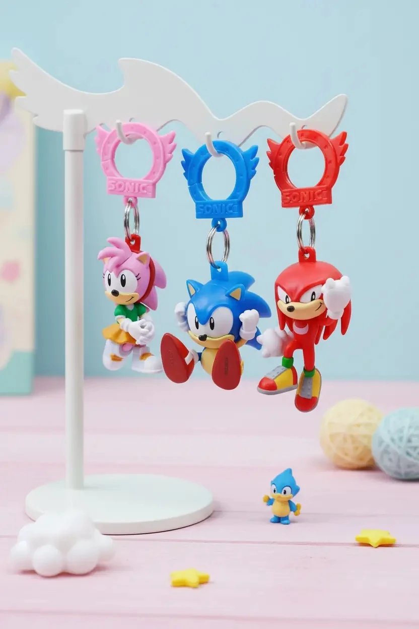 Sonic the Hedgehog Sürpriz Anahtarlık ve Çanta Askısı – Koleksiyonluk Blind Box Figür Aksesuar