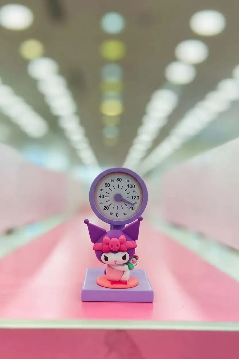 Sanrio Lisanslı LED Mini Ölçekli Gece Lambası - Kuromi