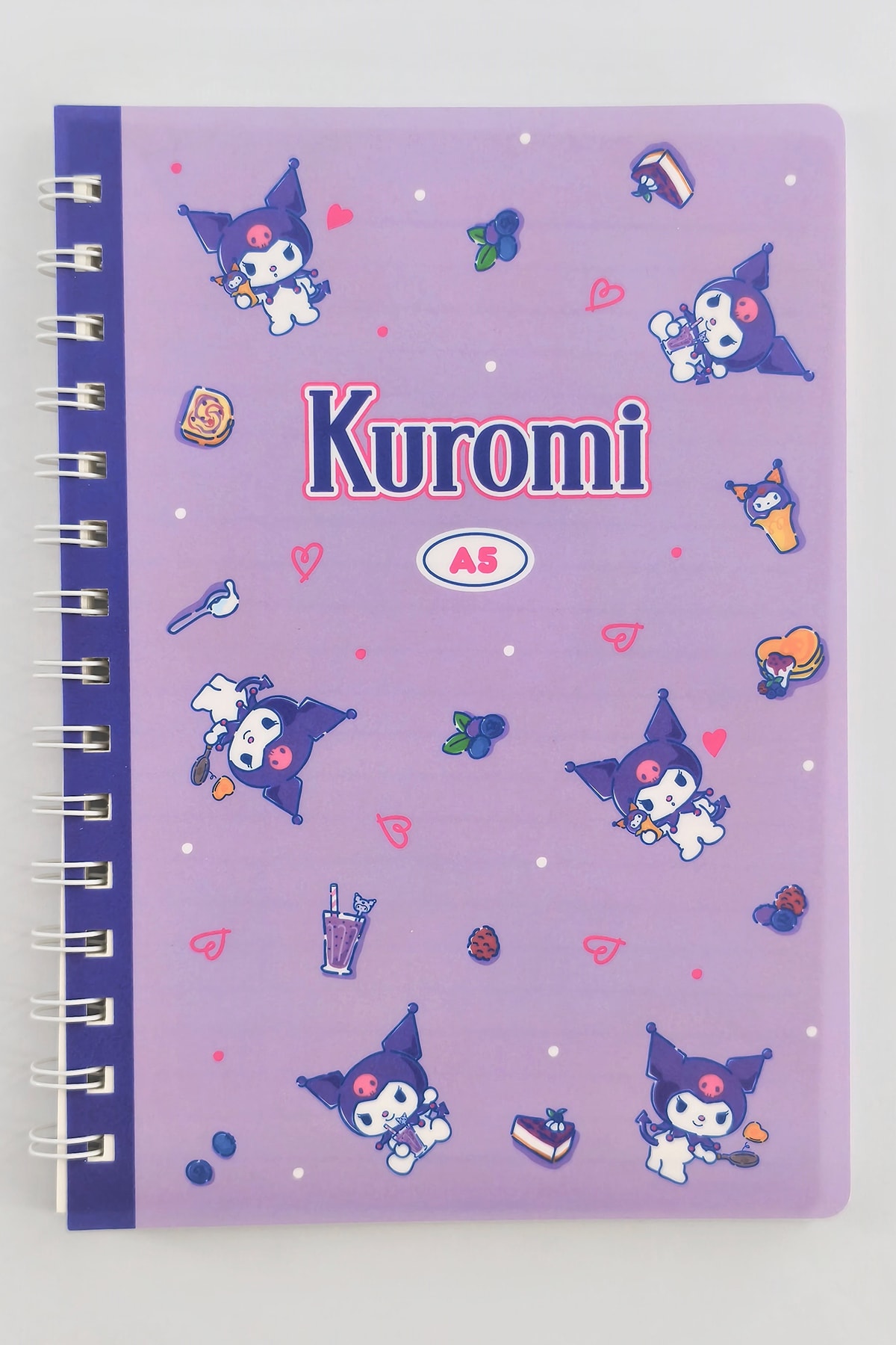 Sanrio Lisanslı Kuromi Retro Koleksiyonu A5 PP Tel Ciltli Kitap (80 Sayfa)