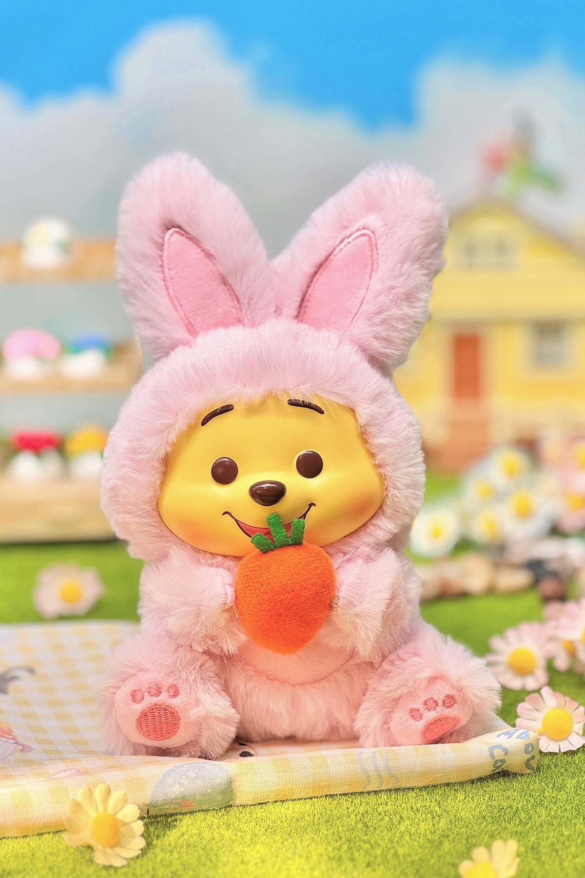 Disney Winnie the Pooh Lisanslı Yaramaz Takım Serisi Peluş Çanta Süsü -Anahtarlık - Blind Box