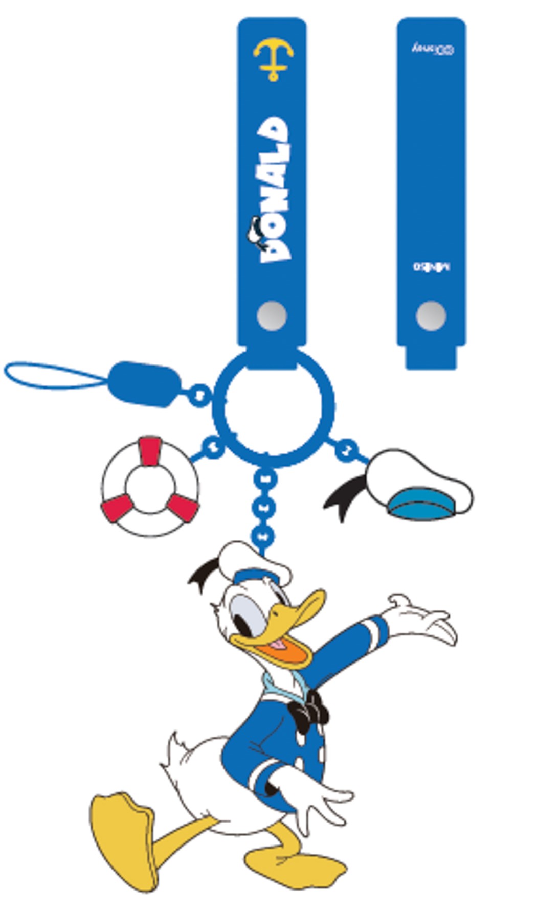 Mickey Mouse Lisanslı Figürlü Telefon İpi - Donald