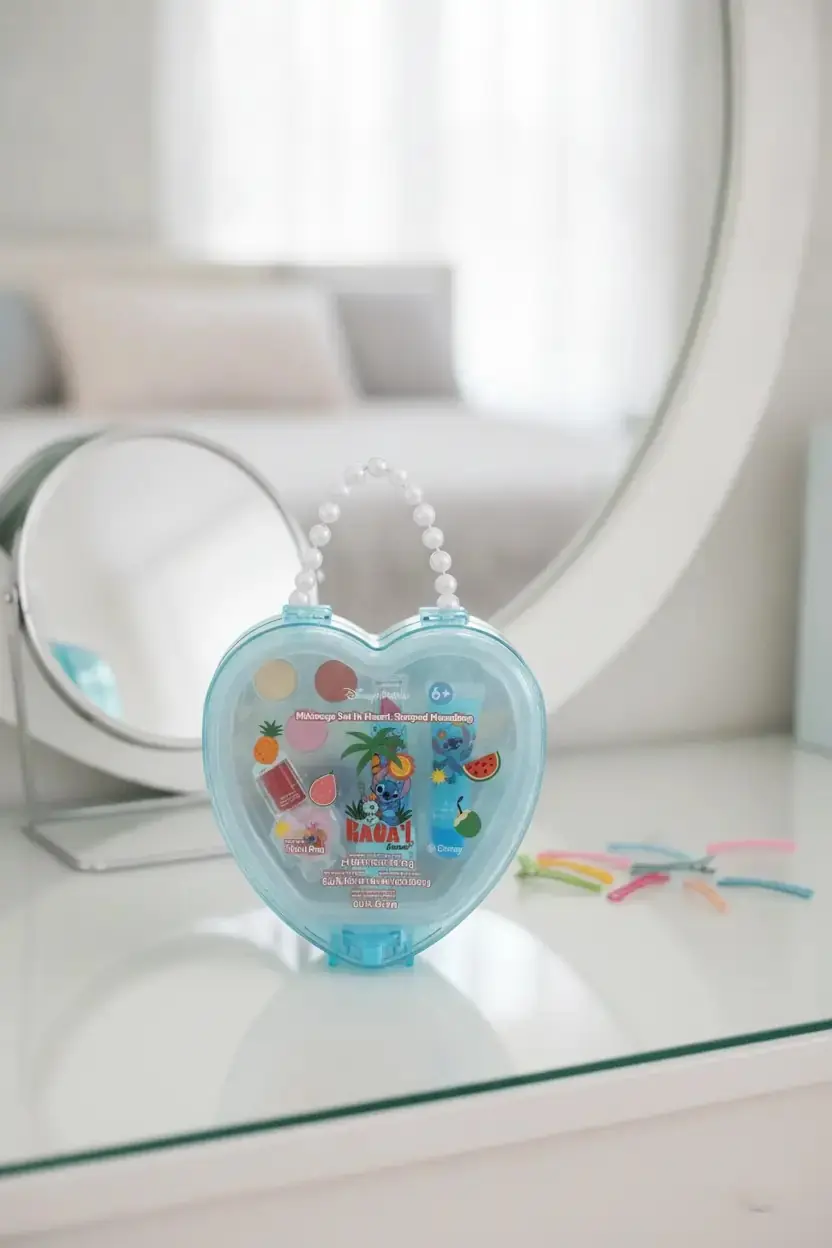 MINISO Disney Lisanslı Lilo & Stitch Makyaj ve Tırnak Süsleme Seti – Yaratıcı ve Eğlenceli Tasarım