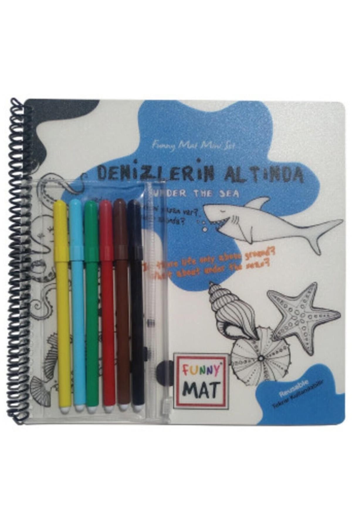 Akademi Çocuk-Funny Mat-Mini Set-Denizlerin Altında-Kalemli