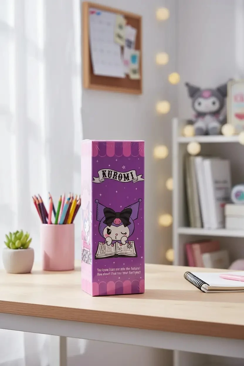 Kuromi Organizer Kutusu Dik Mor – Sanrio Lisanslı Masa Üstü Kalemlik & Düzenleyici